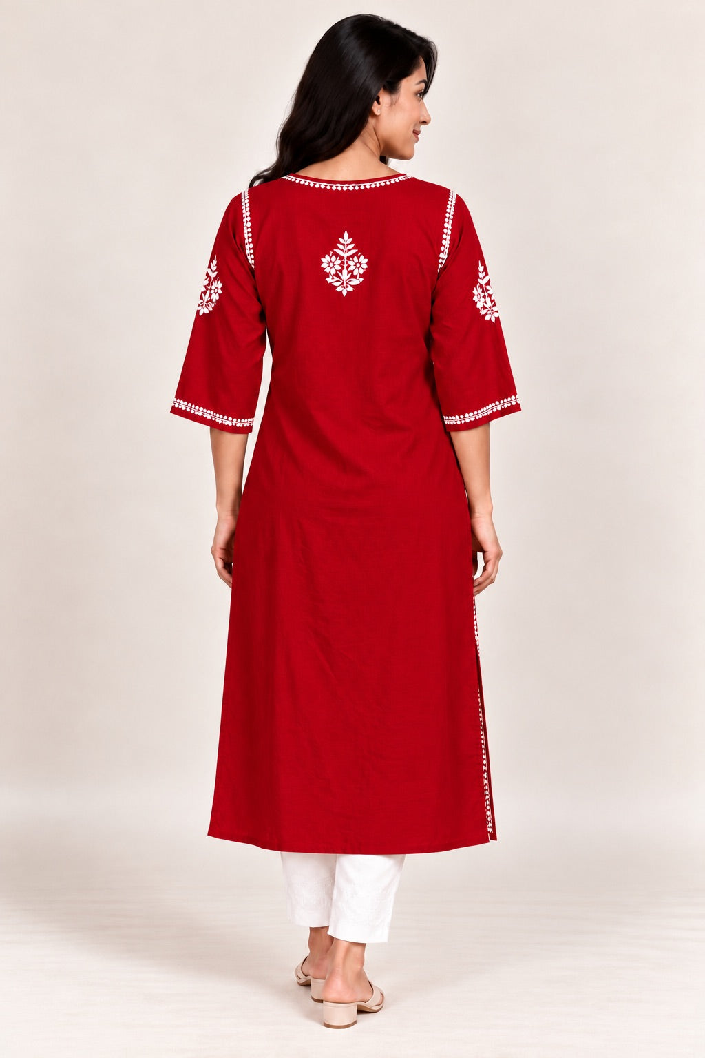 Chikankari Kurta for Women, Rayon Chikankari Kurti, Hand Embroidered Kurta, Plus Size Kurta for Women, 8XL 9XL 10XL 11XL 12XL Kurta, Big Size Kurti, Women’s Ethnic Wear, Traditional Indian Kurta, Plus Size Ethnic Wear, Ladies Rayon Kurti