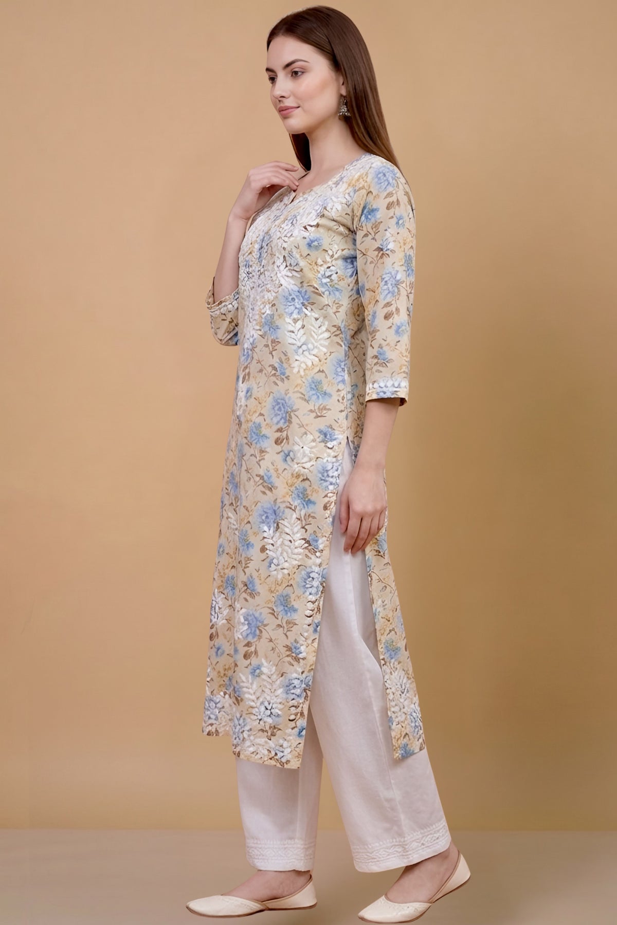chikankari kurti for women, Lucknowi chikankari kurti, hand embroidered kurti, printed chikankari kurti, Lucknowi chikan kurti, women ethnic wear, traditional kurti for women, embroidered kurti for women, printed kurti for women, chikan work kurti, ethnic wear for women, stylish ladies kurti, casual wear kurti, daily wear kurti, office wear kurti, traditional Indian wear, Lucknowi embroidery kurti, women cotton kurti, designer kurti for women, ethnic fashion women, chikankari top for women, kurti XS to XL, 