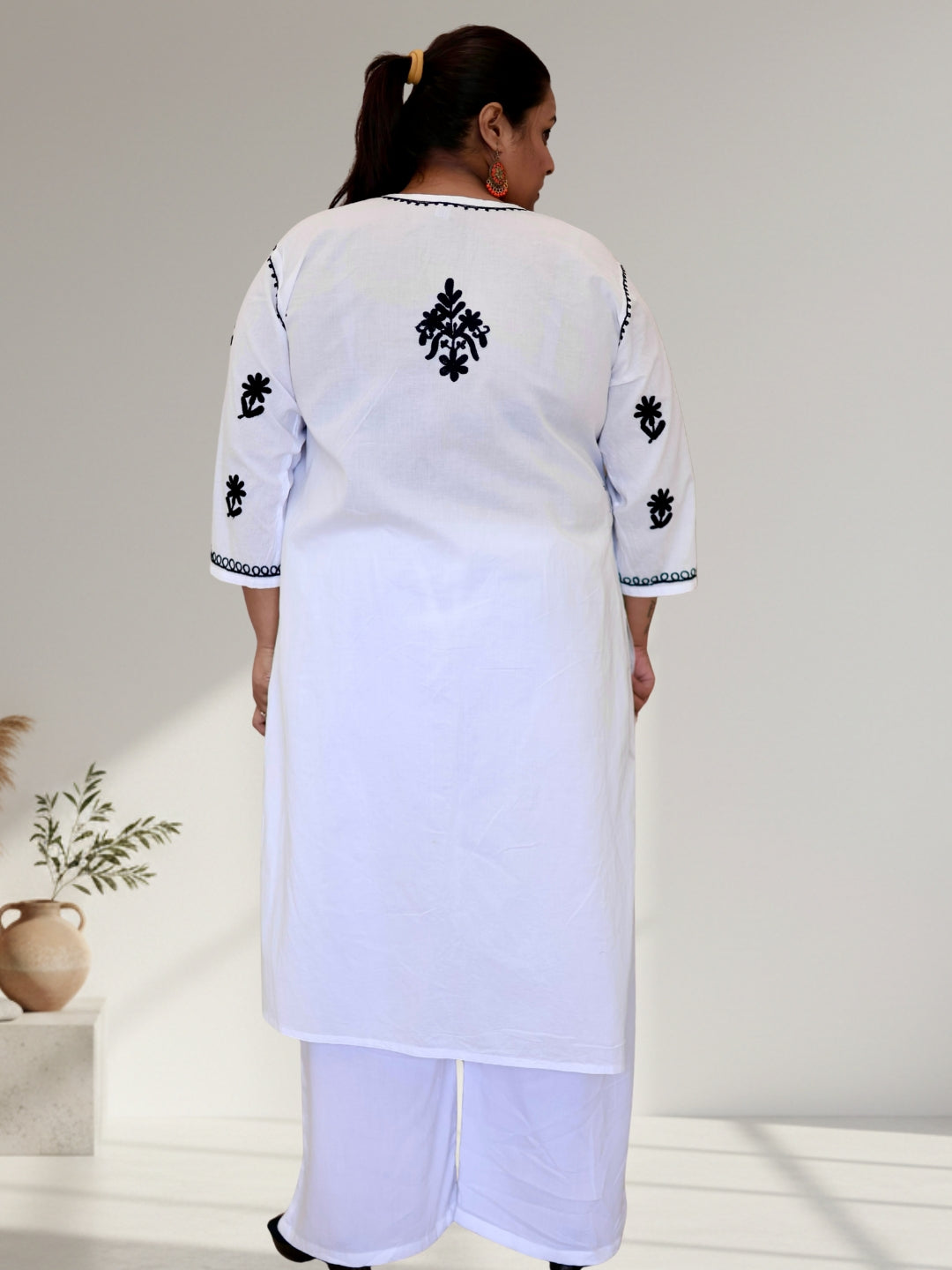 plus size kurti for women, cotton chikankari kurti, plus size chikan kurti, chikankari kurta for women, plus size cotton kurta, embroidered kurti for women, ladies kurti 3XL to 8XL, plus size ethnic wear, cotton chikan kurta, traditional embroidered kurti, plus size Indian wear, women's cotton kurti, chikan embroidery kurta, plus size ethnic kurti, comfortable cotton kurti