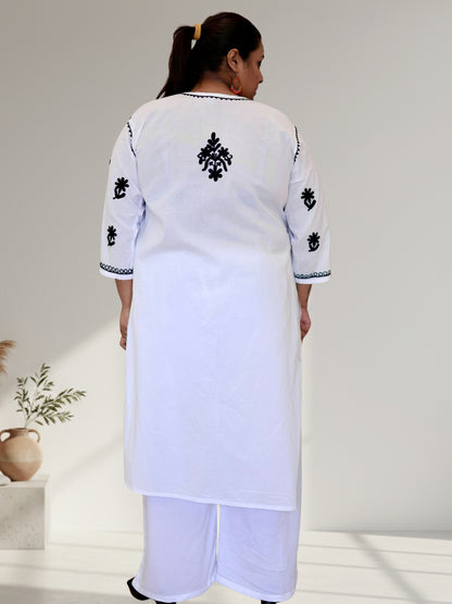 plus size kurti for women, cotton chikankari kurti, plus size chikan kurti, chikankari kurta for women, plus size cotton kurta, embroidered kurti for women, ladies kurti 3XL to 8XL, plus size ethnic wear, cotton chikan kurta, traditional embroidered kurti, plus size Indian wear, women's cotton kurti, chikan embroidery kurta, plus size ethnic kurti, comfortable cotton kurti