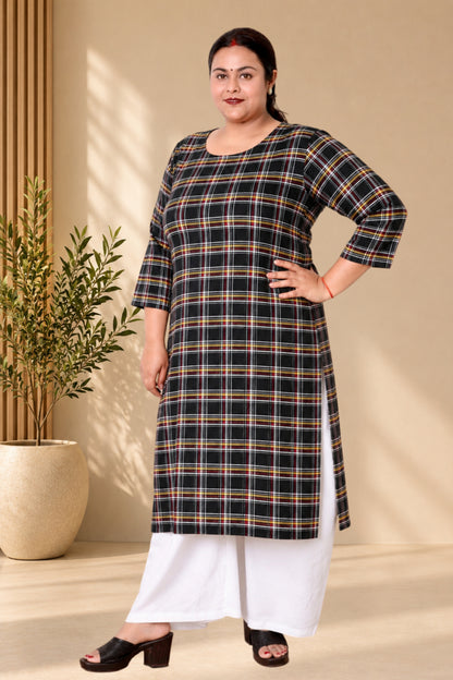 plus size winter kurti for women, woolen kurti for women, cotswool kurti, plus size kurta for women, winter wear kurta, ladies winter kurti, checkered kurti for women, straight kurti for women, full sleeve kurti, round neck kurti, warm kurti for women, 3XL kurti, 4XL kurti, 5XL kurti, 6XL kurti, 7XL kurti, 8XL kurti, 9XL kurti, 10XL kurti, oversized kurti for women, calf length kurti, plus size ethnic wear, women's winter clothing, casual winter kurti, kurti with pocket, plus size woolen kurta, cotswool win