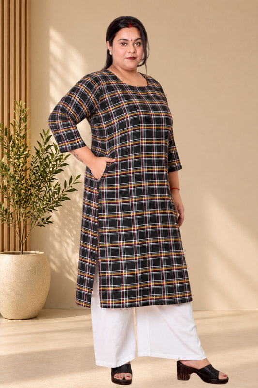 plus size winter kurti for women, woolen kurti for women, cotswool kurti, plus size kurta for women, winter wear kurta, ladies winter kurti, checkered kurti for women, straight kurti for women, full sleeve kurti, round neck kurti, warm kurti for women, 3XL kurti, 4XL kurti, 5XL kurti, 6XL kurti, 7XL kurti, 8XL kurti, 9XL kurti, 10XL kurti, oversized kurti for women, calf length kurti, plus size ethnic wear, women's winter clothing, casual winter kurti, kurti with pocket, plus size woolen kurta, cotswool win